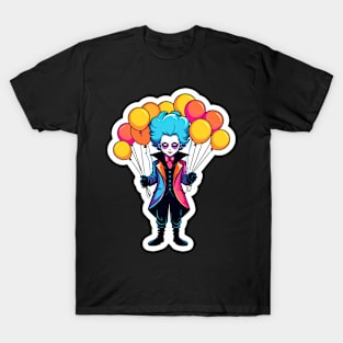 Clown Halloween Illustration T-Shirt